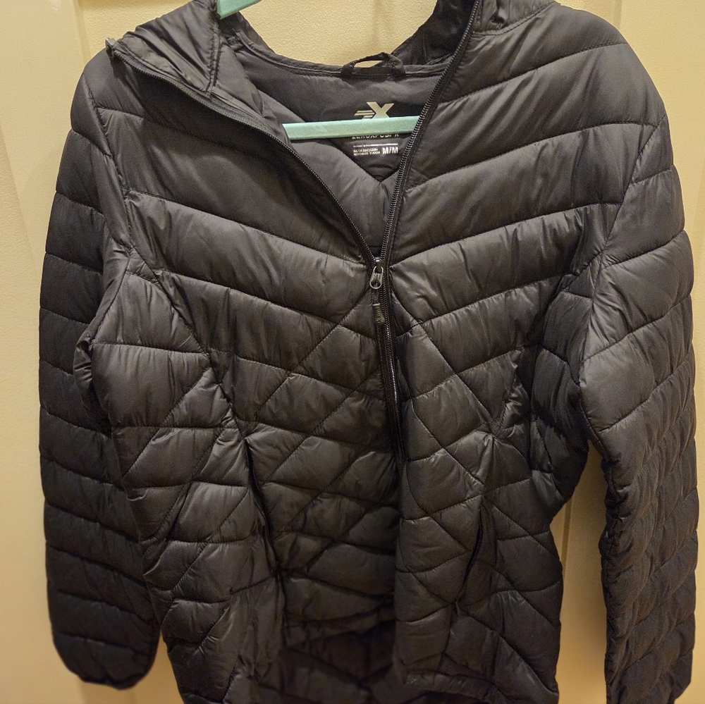 NWOT Zero Ezposure Black Quilted Jacket - Size Teen M